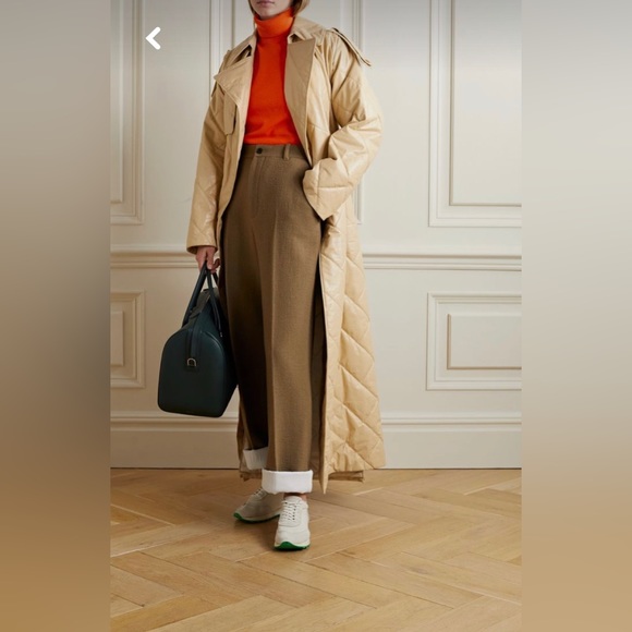 Zara NWT Orange Knit Bubble Sleeve Turtleneck Sweater - Picture 2 of 3